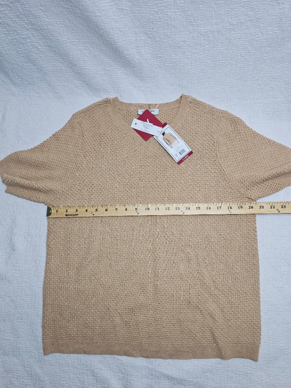 Nine West Women's Soft Spring Sweater Short Sleeve Pullover - Picture 7 of 8